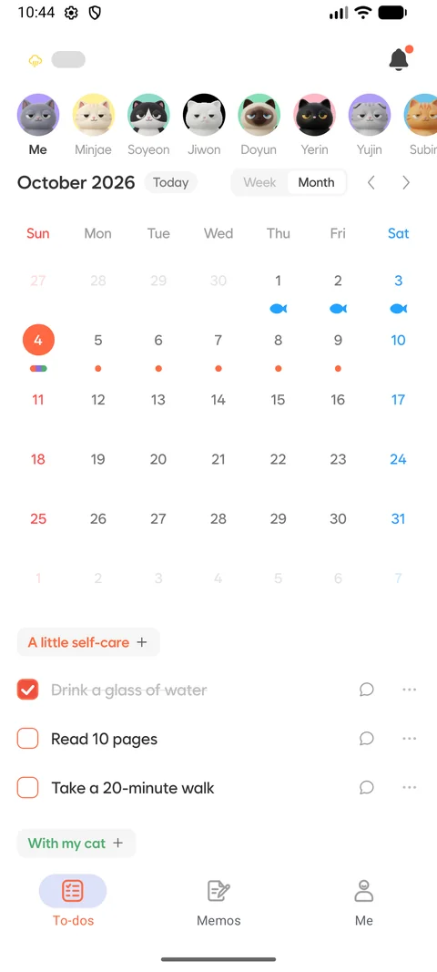 Android · A month of plans at a glance